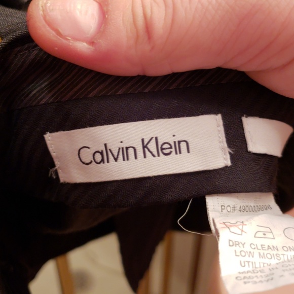 Calvin Klein Full Suit 40R pants 34x30